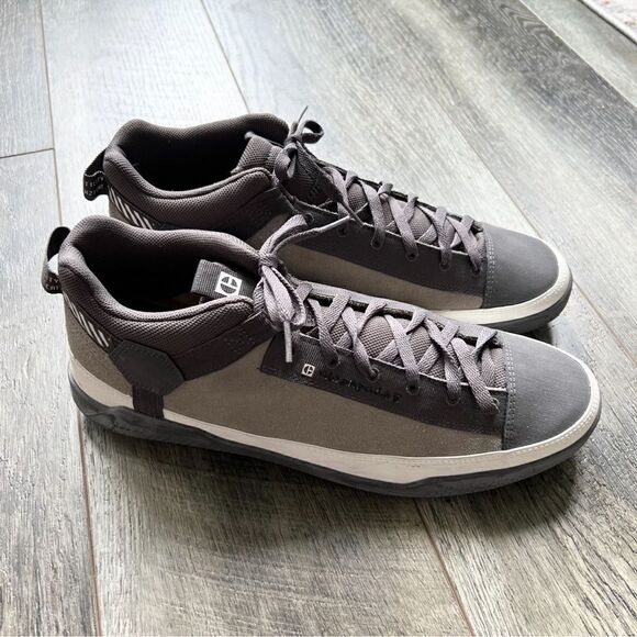 Black Caterpillar Code Hex Utility Unisex Leather Shoe Sneakers Grey P110508 - Picture 12 of 12